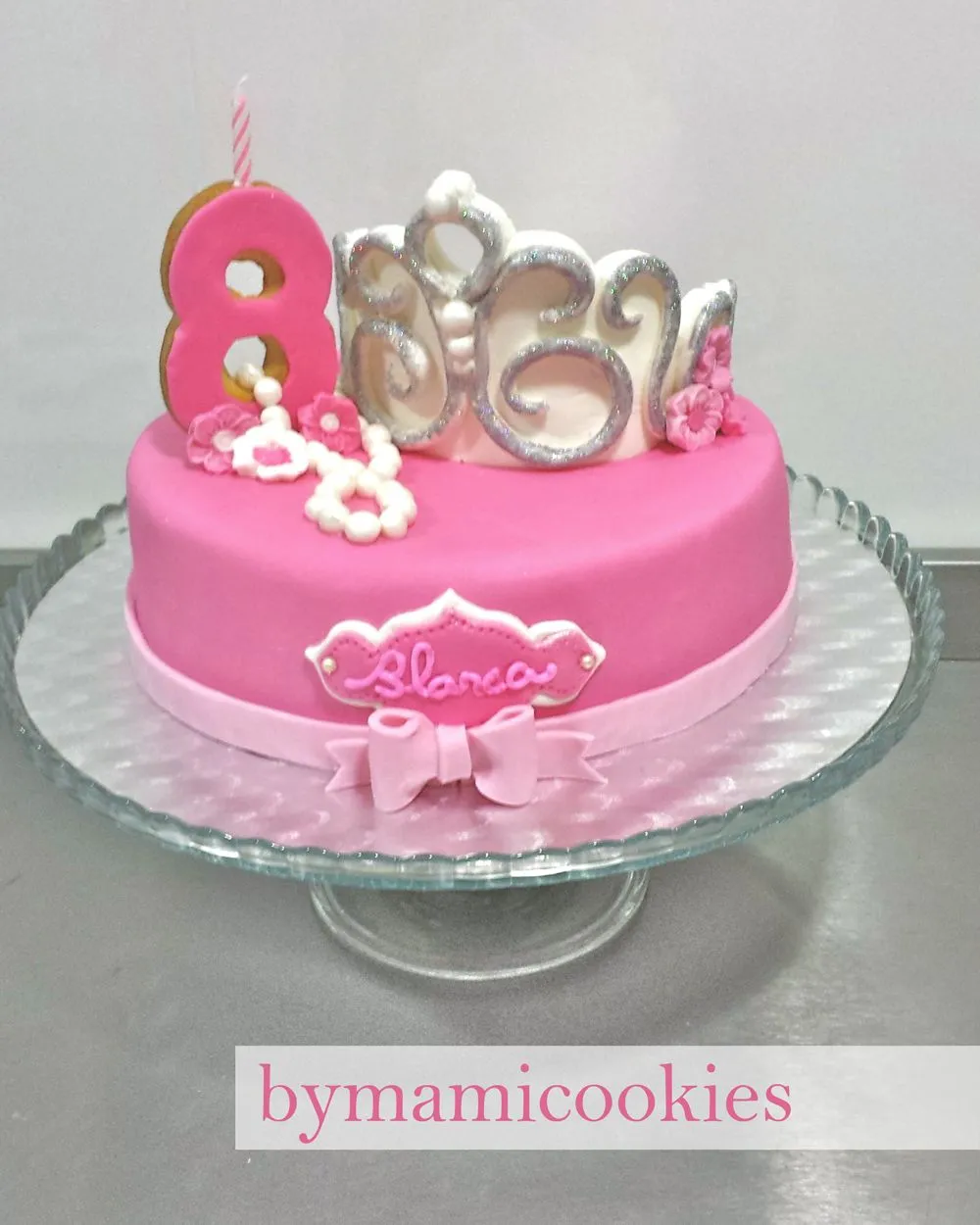 bymamicookies, DELICIOSAS GALLETAS DECORADAS: Tarta de princesa