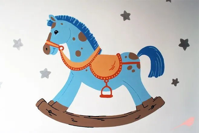 caballito dibujo para bebe - Buscar con Google | Cuarto para niños ...