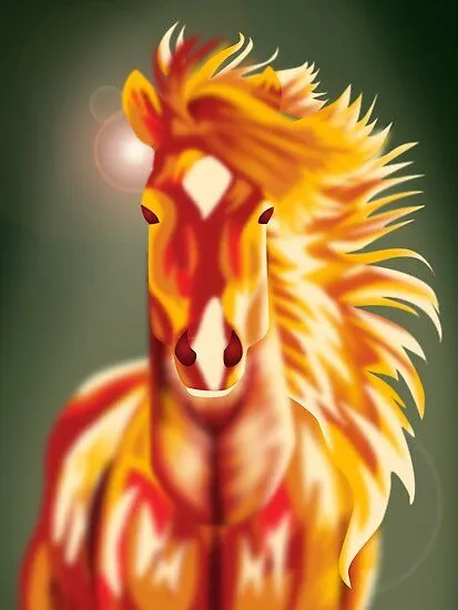 Caballo de fuego" by Palomar78 | Redbubble