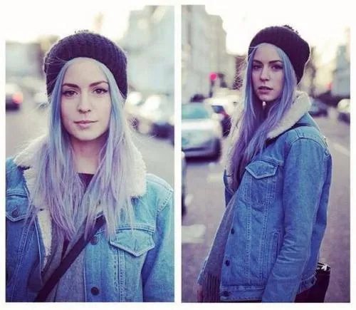 cabello color morado | Tumblr