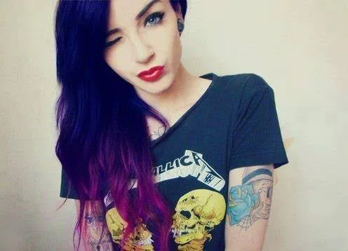 pelo violeta | Tumblr