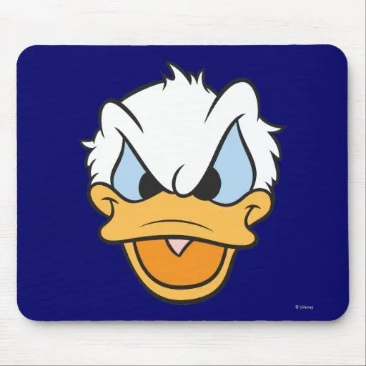 Cabeza del pato Donald Tapete De Raton de Zazzle.