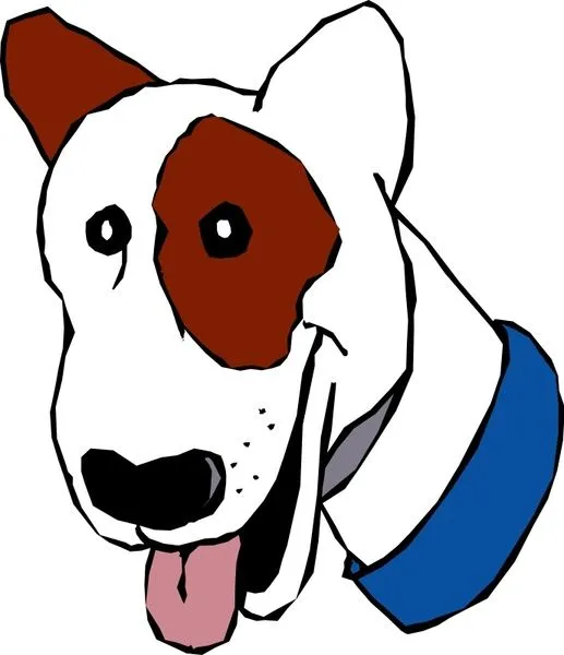 Cabeza de perro de dibujos animados Vector de imágenes ...