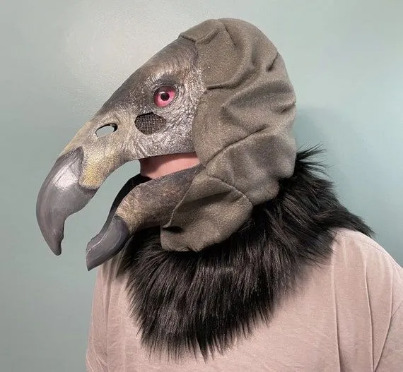 Cabeza realista de fursuit de buitre de cóndor de California - Etsy México