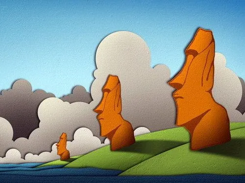 Las cabezas de piedra de la Isla de Pascua no son... - Factoides