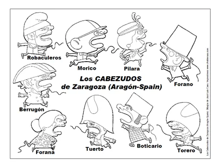 cabezudos forana the Colouring Pages (page 2)