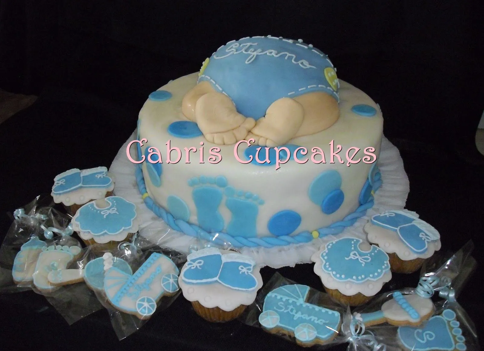 Cabris Cupcakes: Bienvenido bebe Stefano