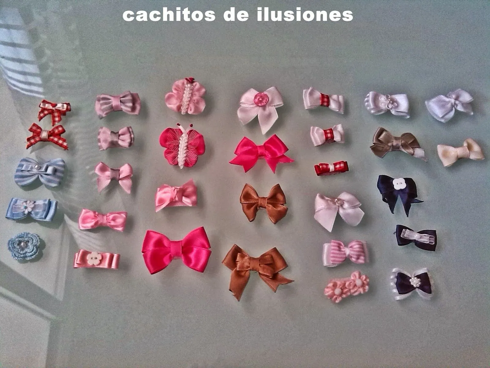 Cachitos de ilusiones: Clips para el pelo para bebes y niñas