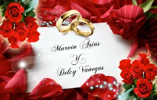 Cader Design: TARJETA DE BODA EN ROSAS ROJAS PARA MESA