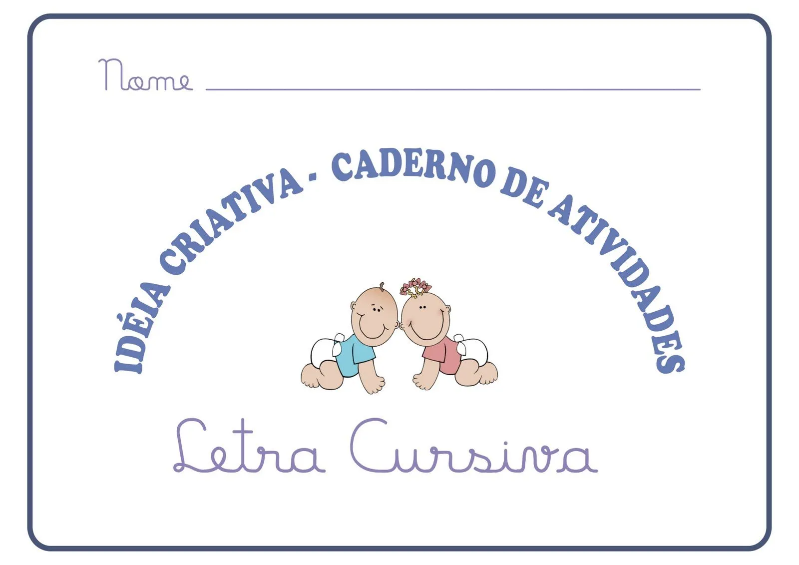 Caderno de Atividades Letra Cursiva | Lojinha Criativa