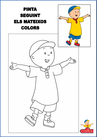 Caillou - dibuixos per pintar