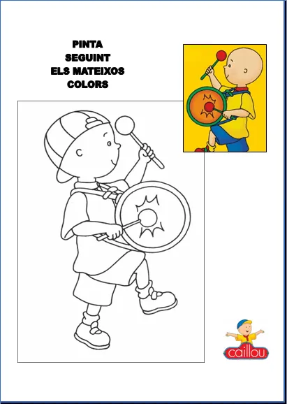 Caillou - dibuixos per pintar