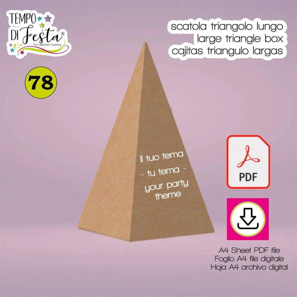 caja dulcera triangulo piramide digital personalizada | Tempodifesta.com