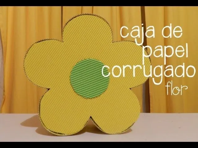 Caja de papel corrugado, flor [FÁCIL] - YouTube