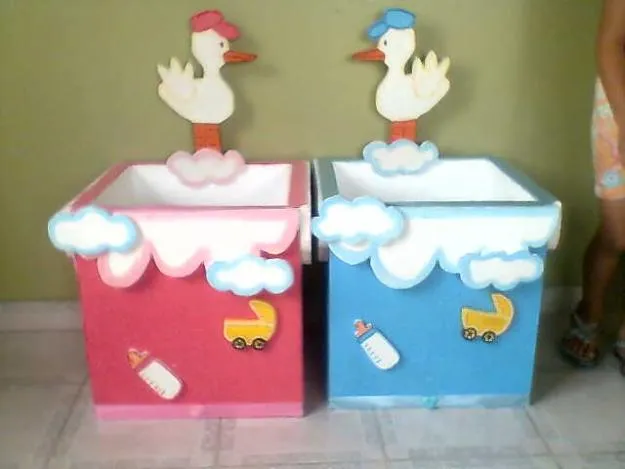 Como hacer una caja de regalos para baby shower - Imagui