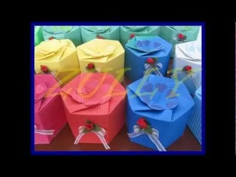 Caja para regalos de papel corrugado paso a paso - YouTube