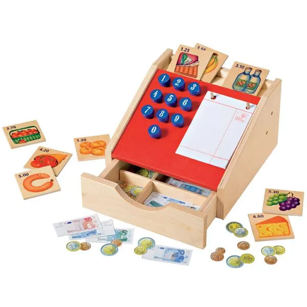 Caja Registradora de madera de Selecta en MiniKidz