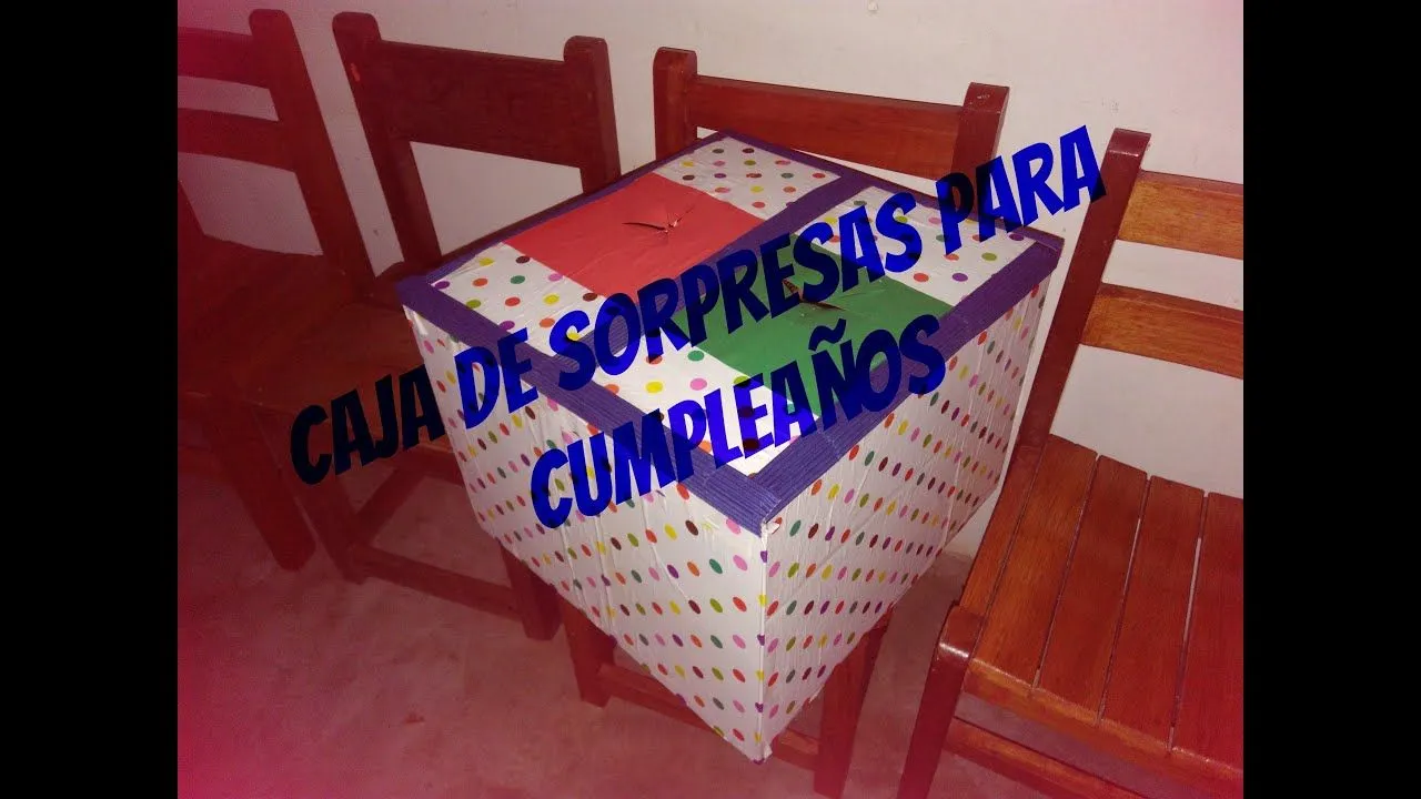 Caja de sorpresas para cumpleaños - Piñata sorpresa - YouTube