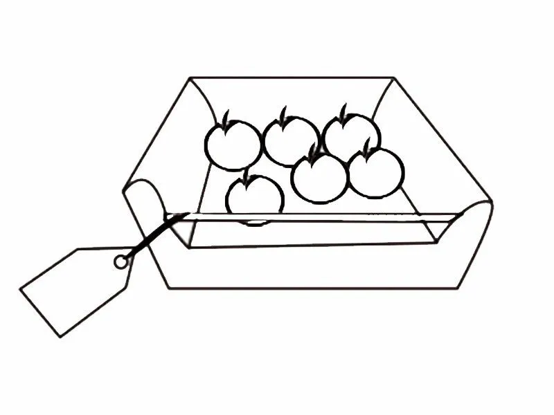 Caja de tomates: Dibujos para colorear