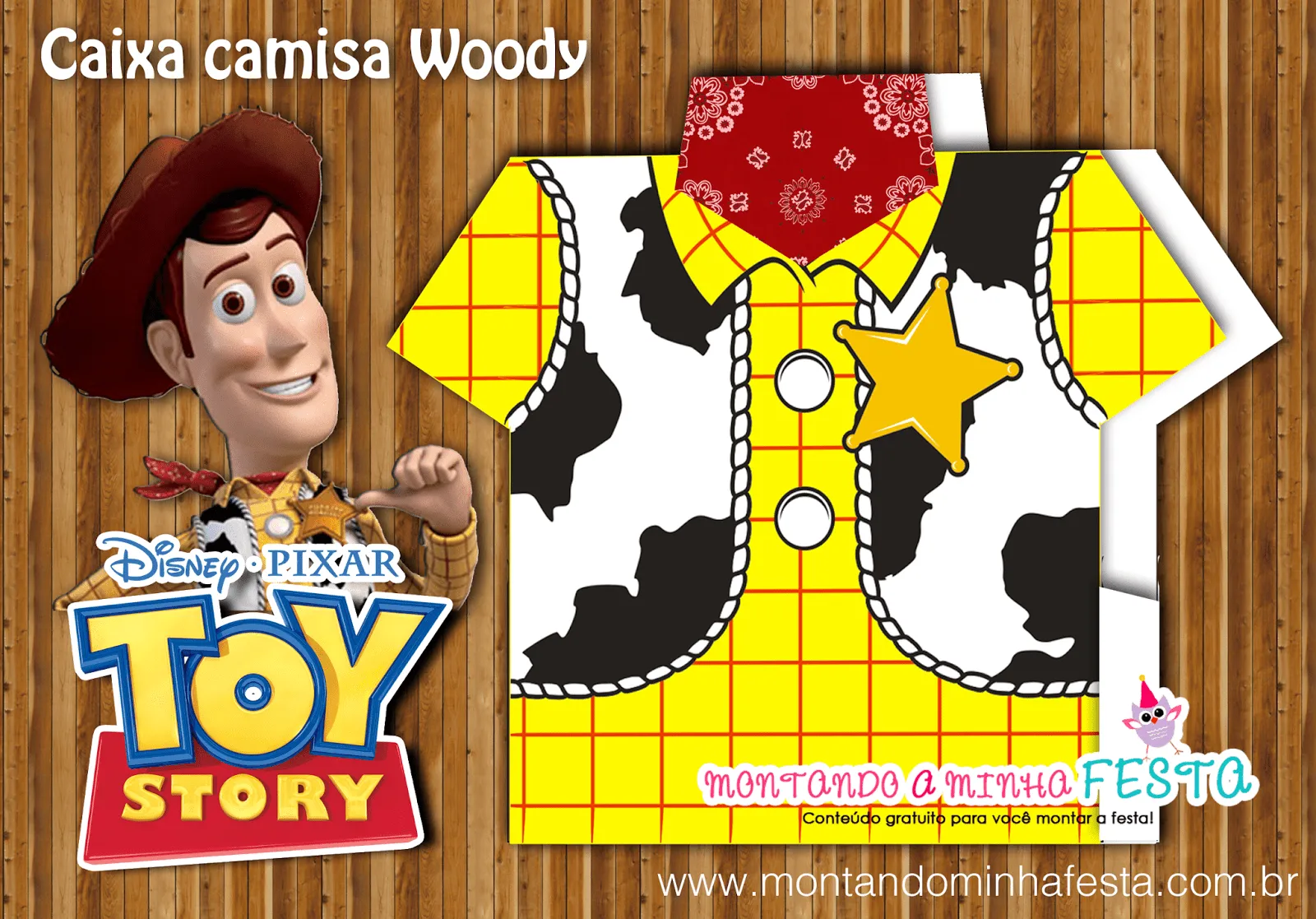 Caja de Woody de Toy Story para Imprimir Gratis. - Ideas y material gratis  para fiestas y celebraciones Oh My Fiesta!