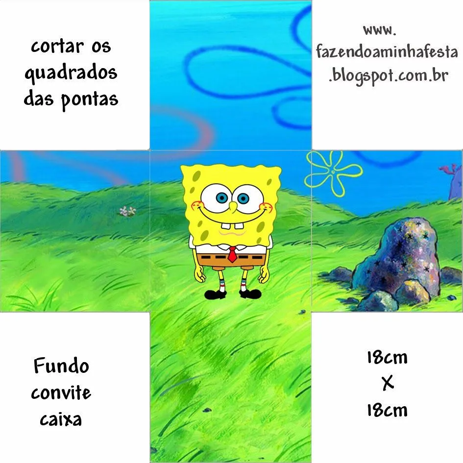 Cajas de Bob Esponja para Imprimir Gratis. | Ideas y material ...