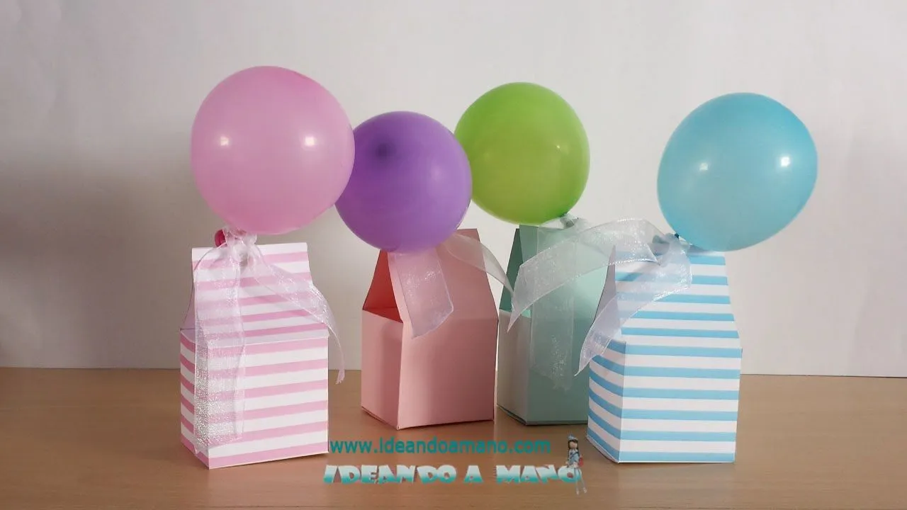 Cómo hacer cajas de dulces para fiestas - YouTube