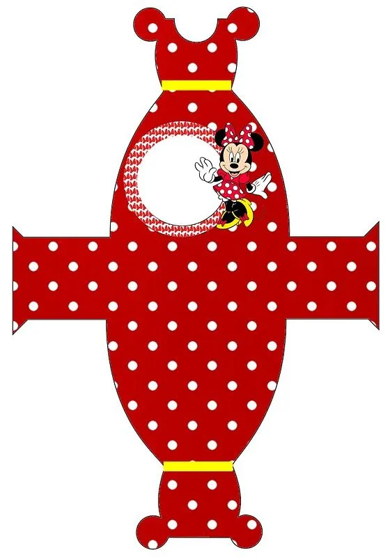 Cajas para imprimir gratis de Minnie Mouse, en rojo. - Ideas y ...