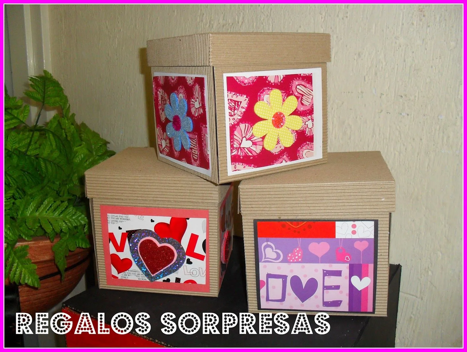 Cajas de papel corrugado decoradas - Imagui