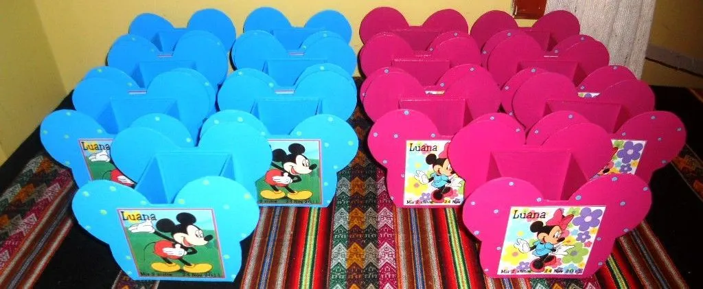 Cajas sorpresas mickey y minnie mouse | Country angel's ...