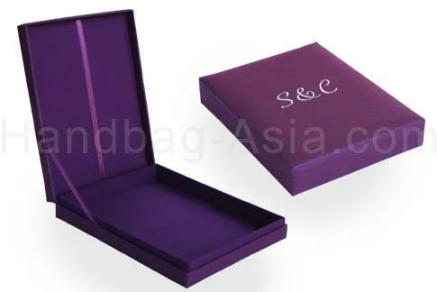 Cajas wedding bordadas de la invitación, cajas de seda del favor ...