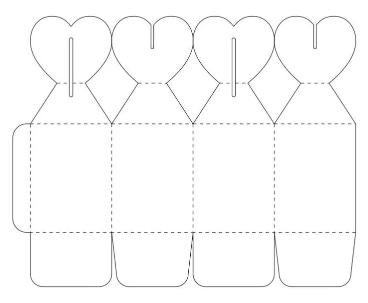 Cajita corazones y unicornios – jallydesign | Moldes de caja, Cajas para  bombones, Cajas corazon