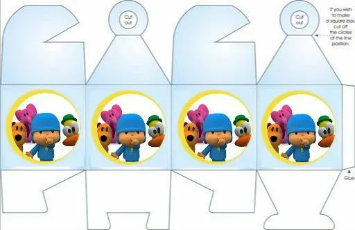 Cajitas para fiestas infantiles -Pocoyo | Mimundomanual