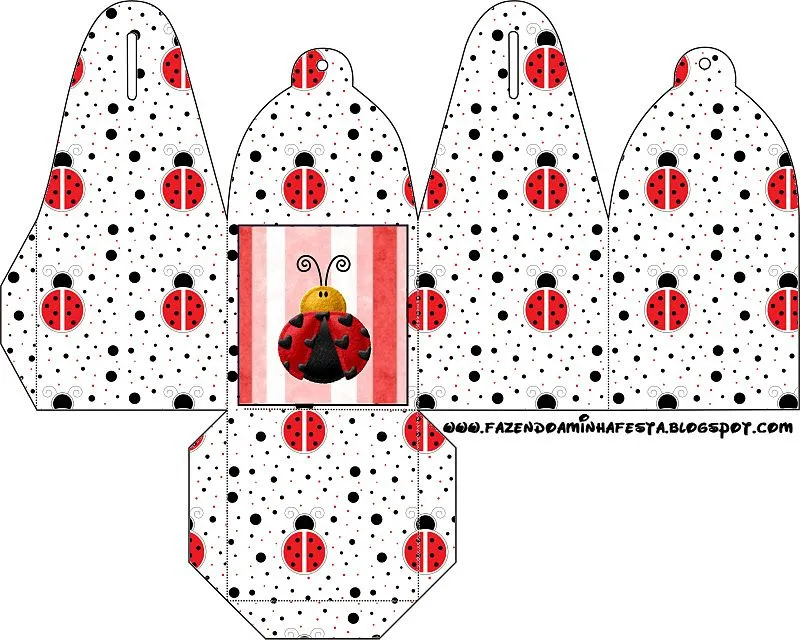 Cajitas imprimibles de mariquitas. - Ideas y material gratis para ...