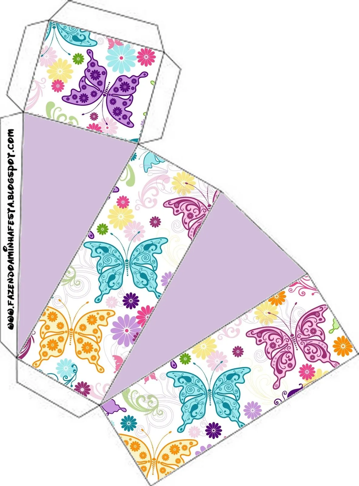 Cajitas para imprimir gratis de mariposas - Ideas y material ...