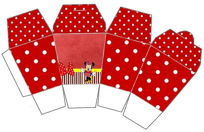 Moldes para sorpresas de Minnie Mouse - Imagui