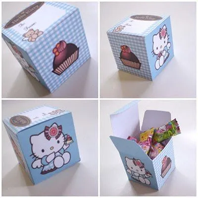 Cajitas de sorpresas de Hello Kitty - Ideas - Guia de MANUALIDADES