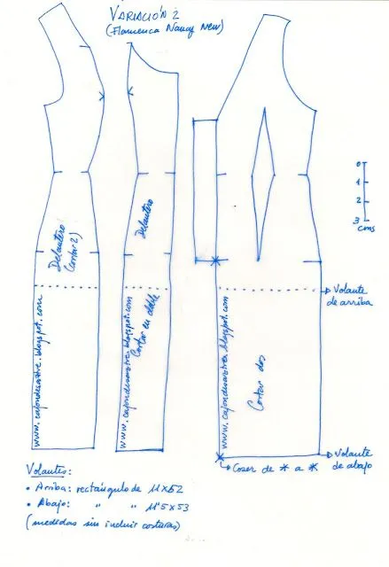 Patrones de vestidos de flamenca - Imagui