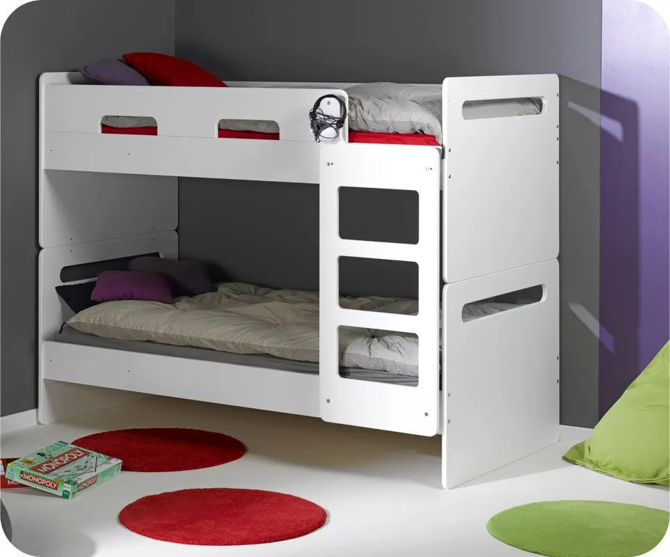 Cajón/cama supletoria para litera EDÉN, color blanco. Mobikids