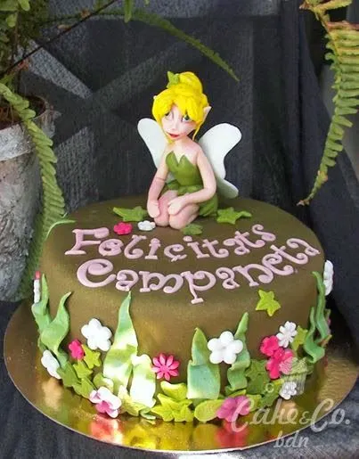 Cake & Co Badalona: TARTA FONDANT CAMPANILLA / TINKERBELL DE PETER PAN