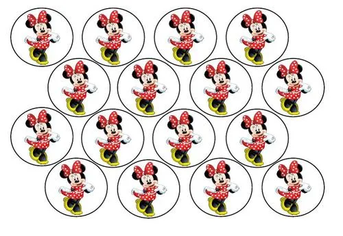 Cake Decorating - Minnie Mouse Edible Picture Cupcake Toppers was ...