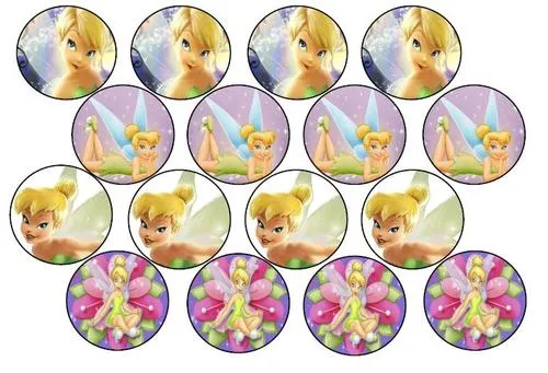 Cake Decorating - Tinkerbell Round Cake Edible Picture & 16 Edible ...