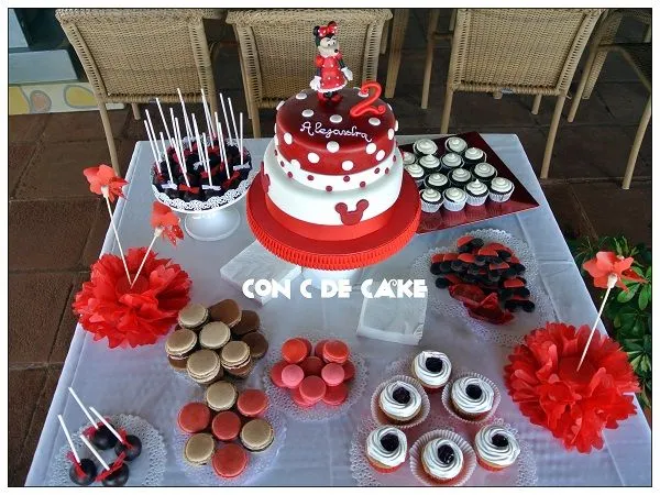 Con C de Cake: Mesa Dulce Minnie Mouse para Alejandra