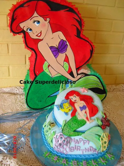 cake y piñata sirenita/Little Mermaid | Flickr - Photo Sharing!