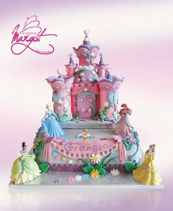 Cakemania, dolci e cake design – Torte castello con le principesse ...