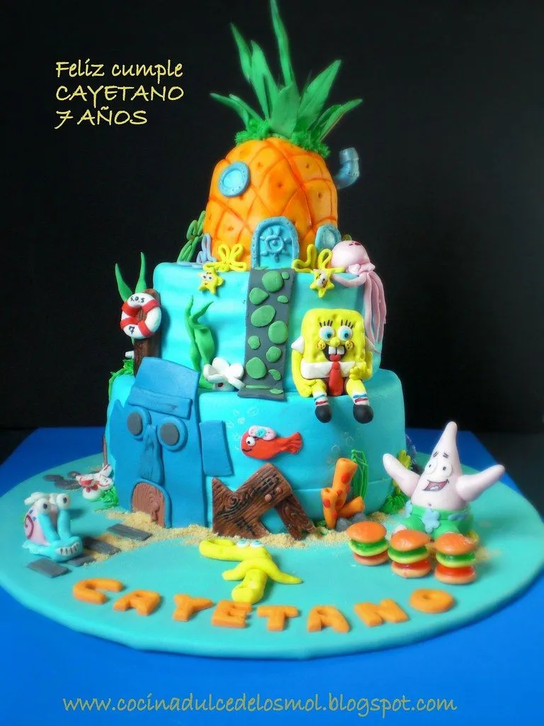 Cakemol: Spongebob Cake. Tarta Bob Esponja