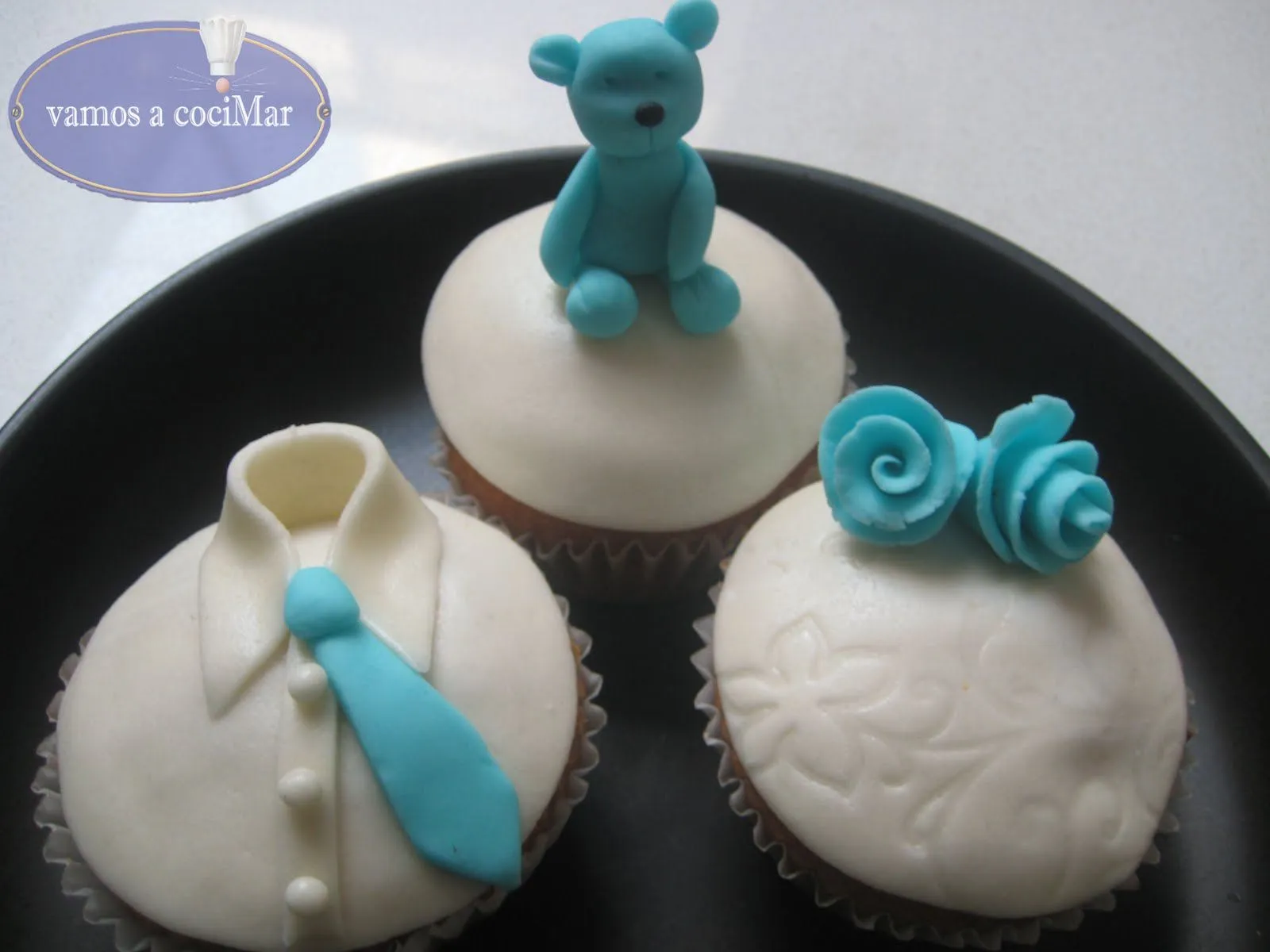 Cakes by Mar: Cupcakes fondant para una familia