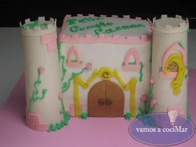 Cakes by Mar: Tarta fondant castillo de princesa