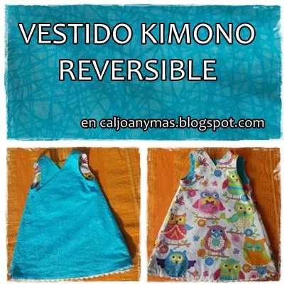 Cal Joan y más: VESTIDO KIMONO REVERSIBLE