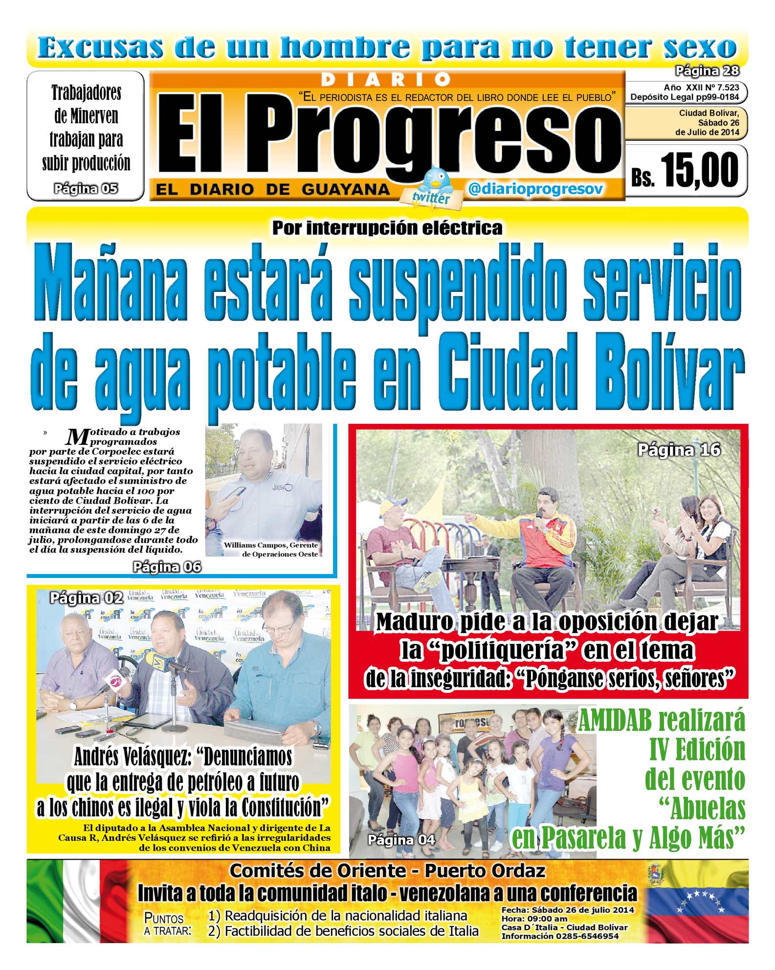 Calaméo - DIARIO EL PROGRESO EDICIÓN DIGITAL 26-07-2014