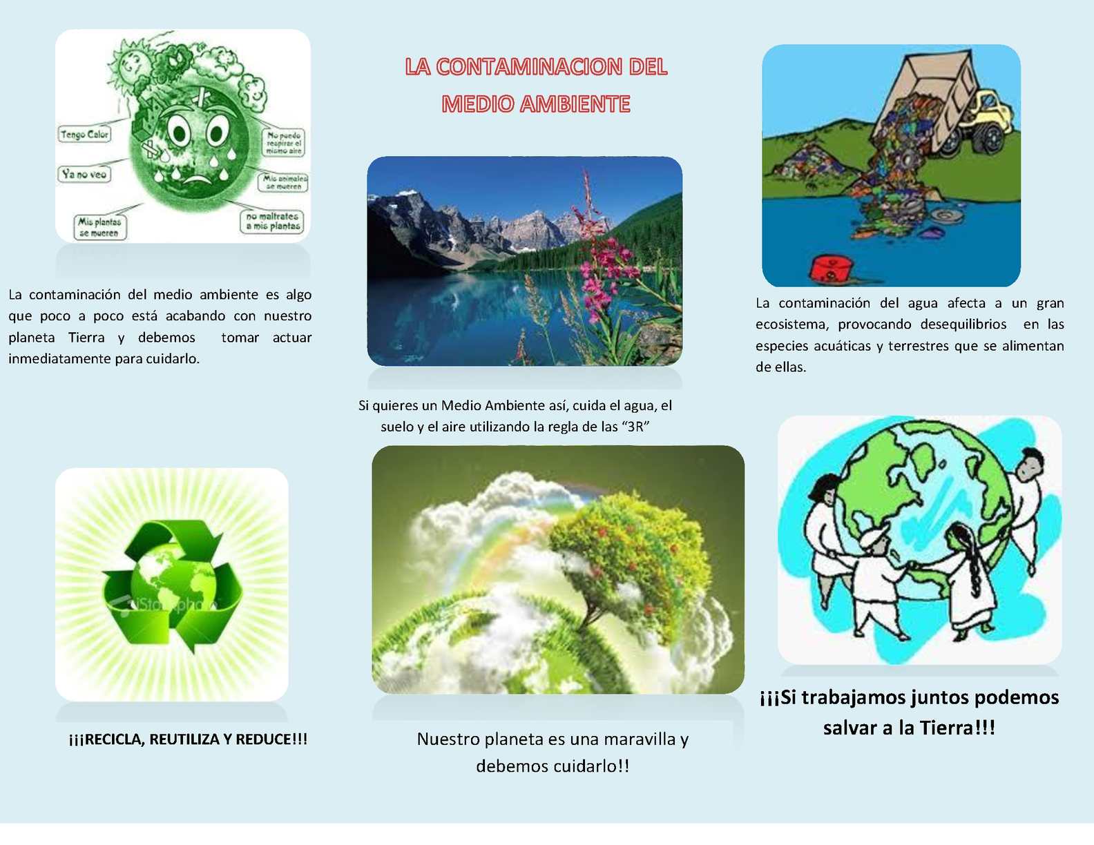 Calaméo - Folleto de la contaminación del medio ambiente